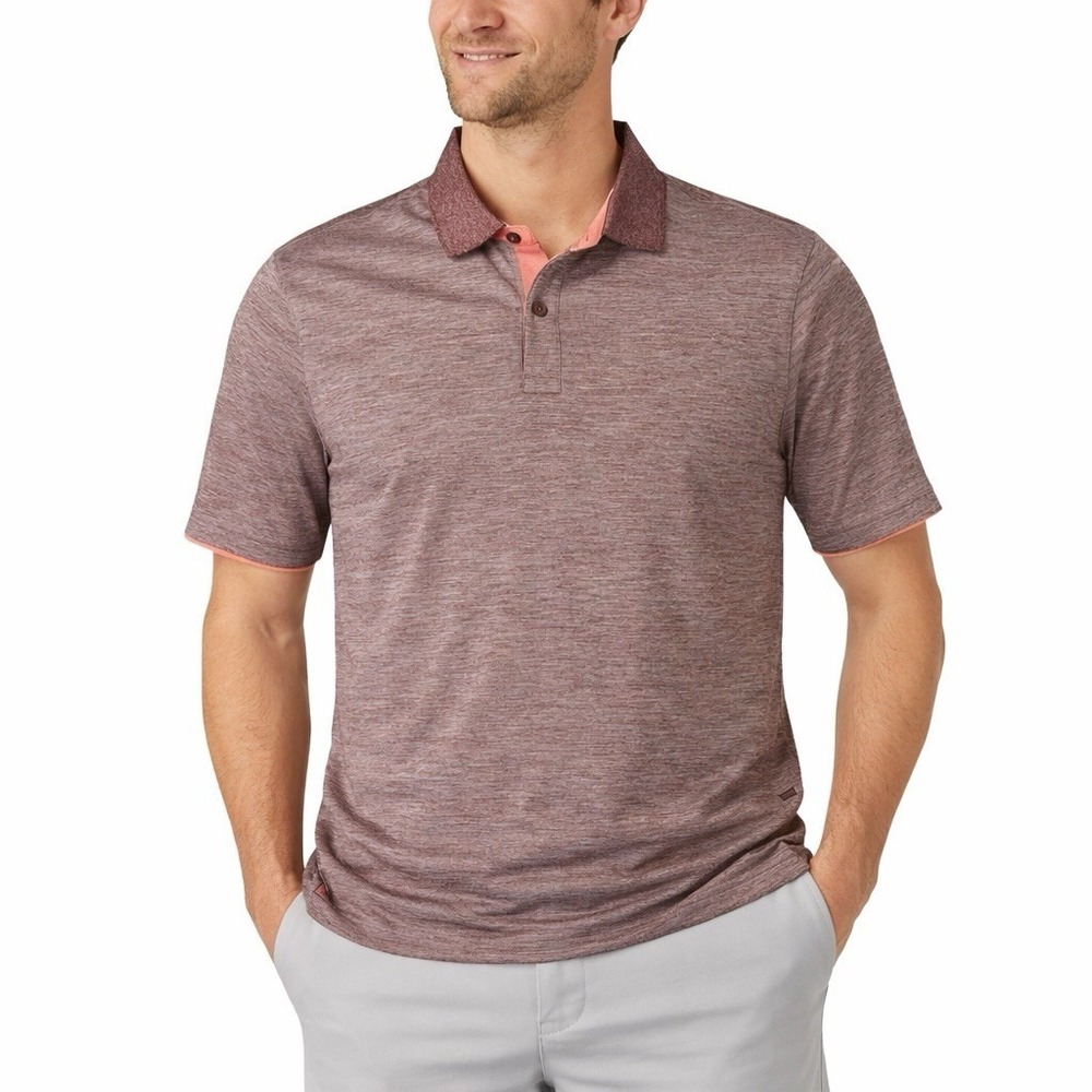 UNTUCKit Hannifer Performance Polo sz XXL  Heather Pink Golf Resortwear Casual